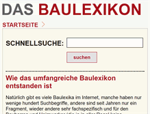 Tablet Screenshot of das-baulexikon.de